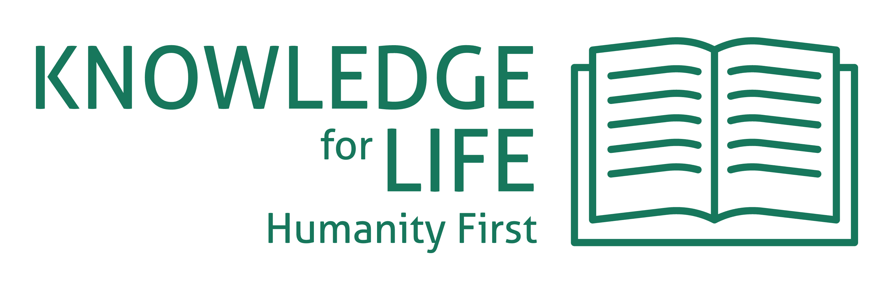 Humanity First Knowledge for Life logo
